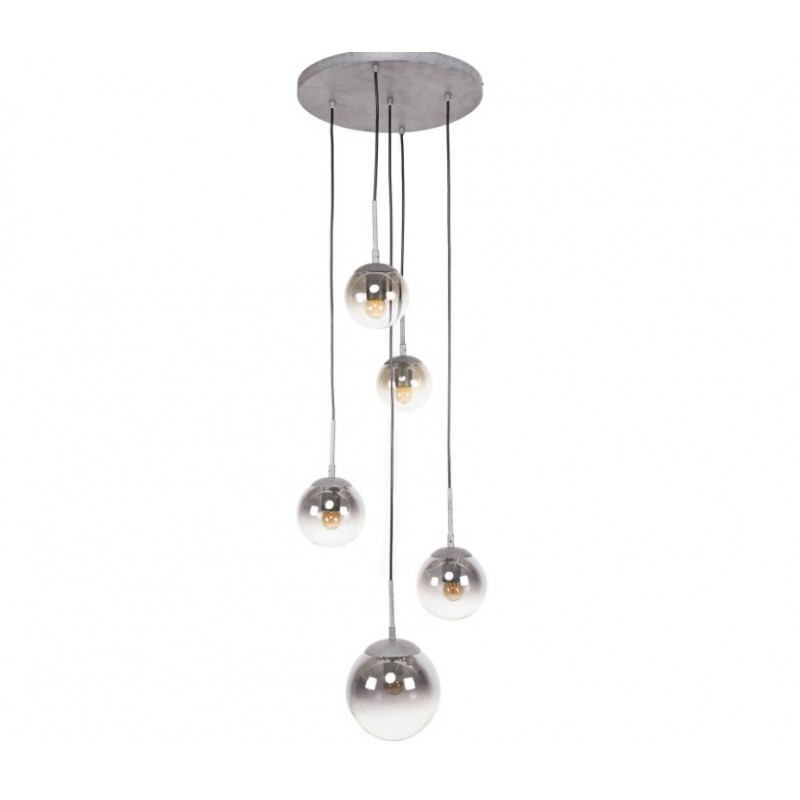 ZI Hanging lamp 5L bubble shaded stepped